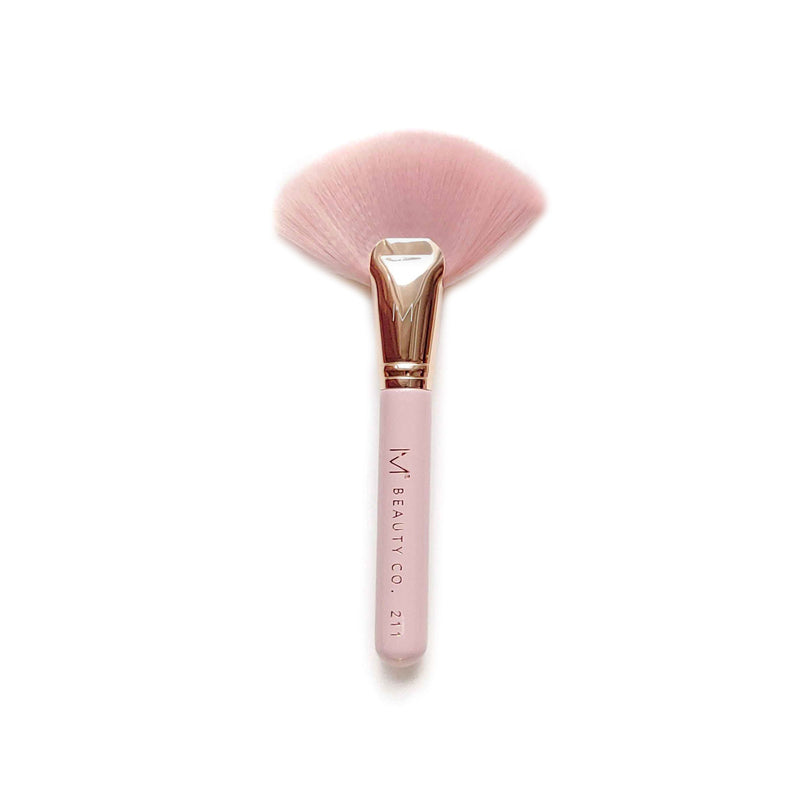 Rose Gold Deluxe Fan Brush