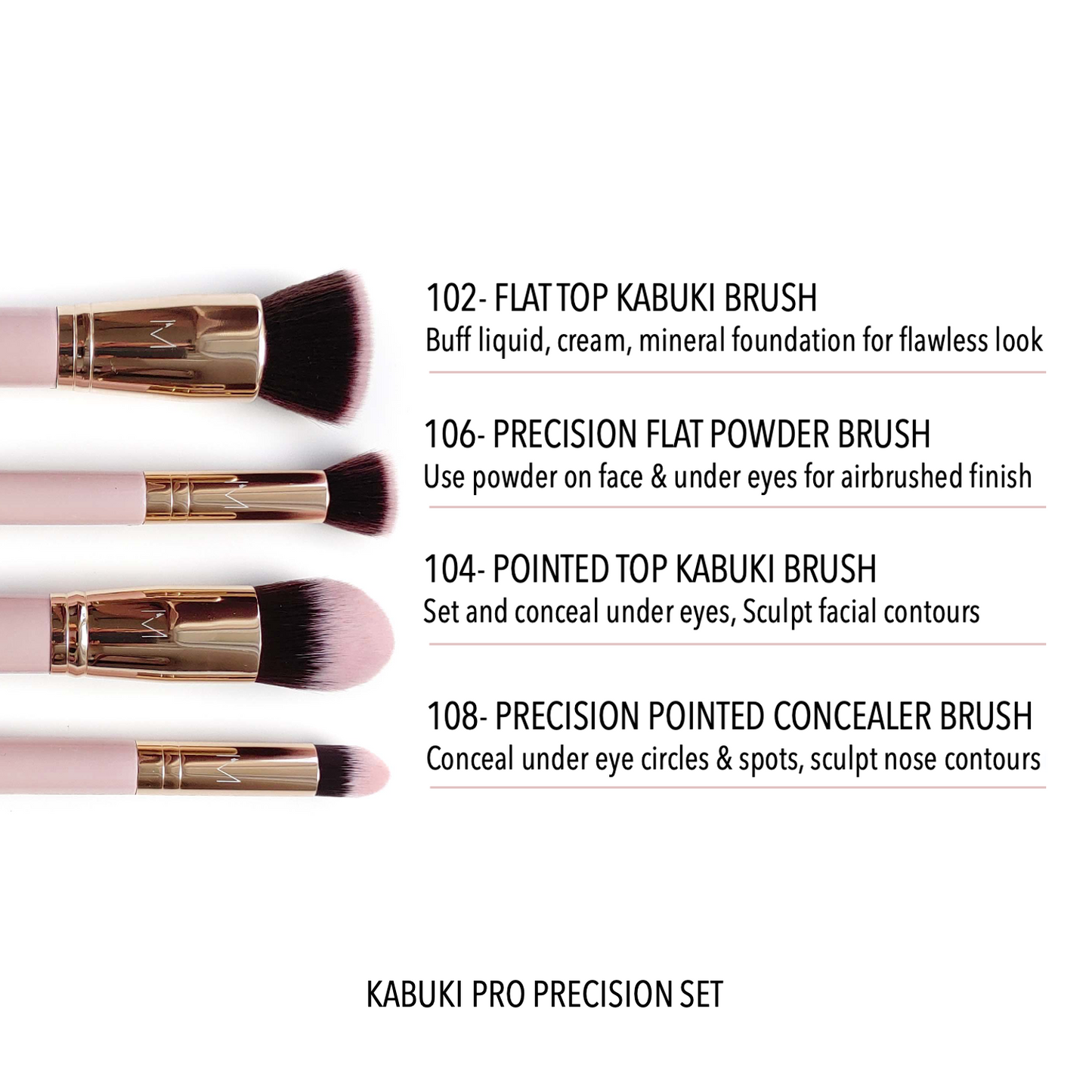 Kabuki Pro Precision Set - 4 Piece Set