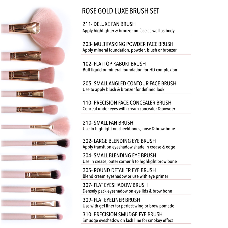 Rose Gold Precision Face Concealer Brush
